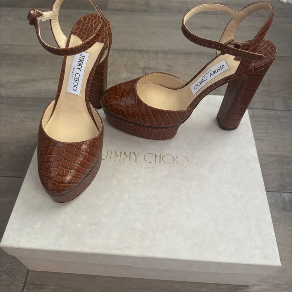 Jimmy Choo Brown Classic Heels